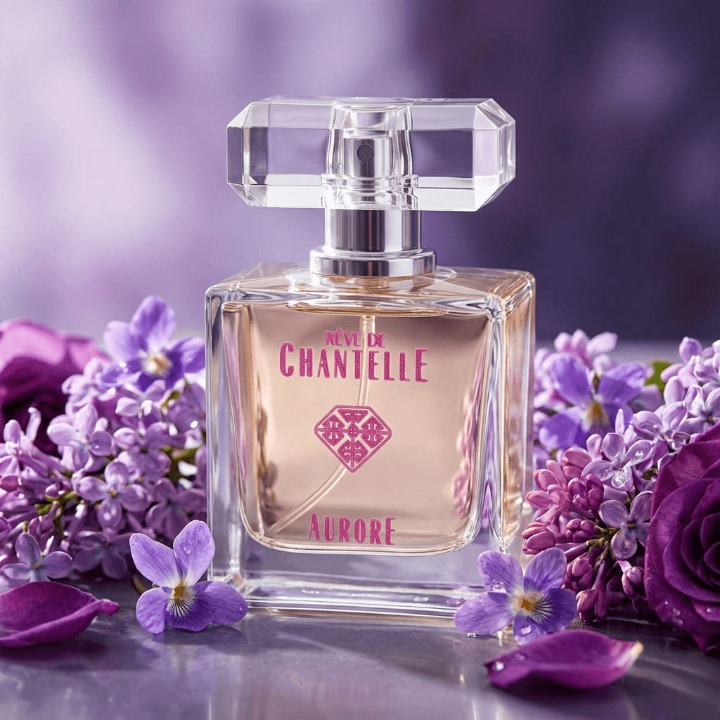 Aurore perfume with flowers