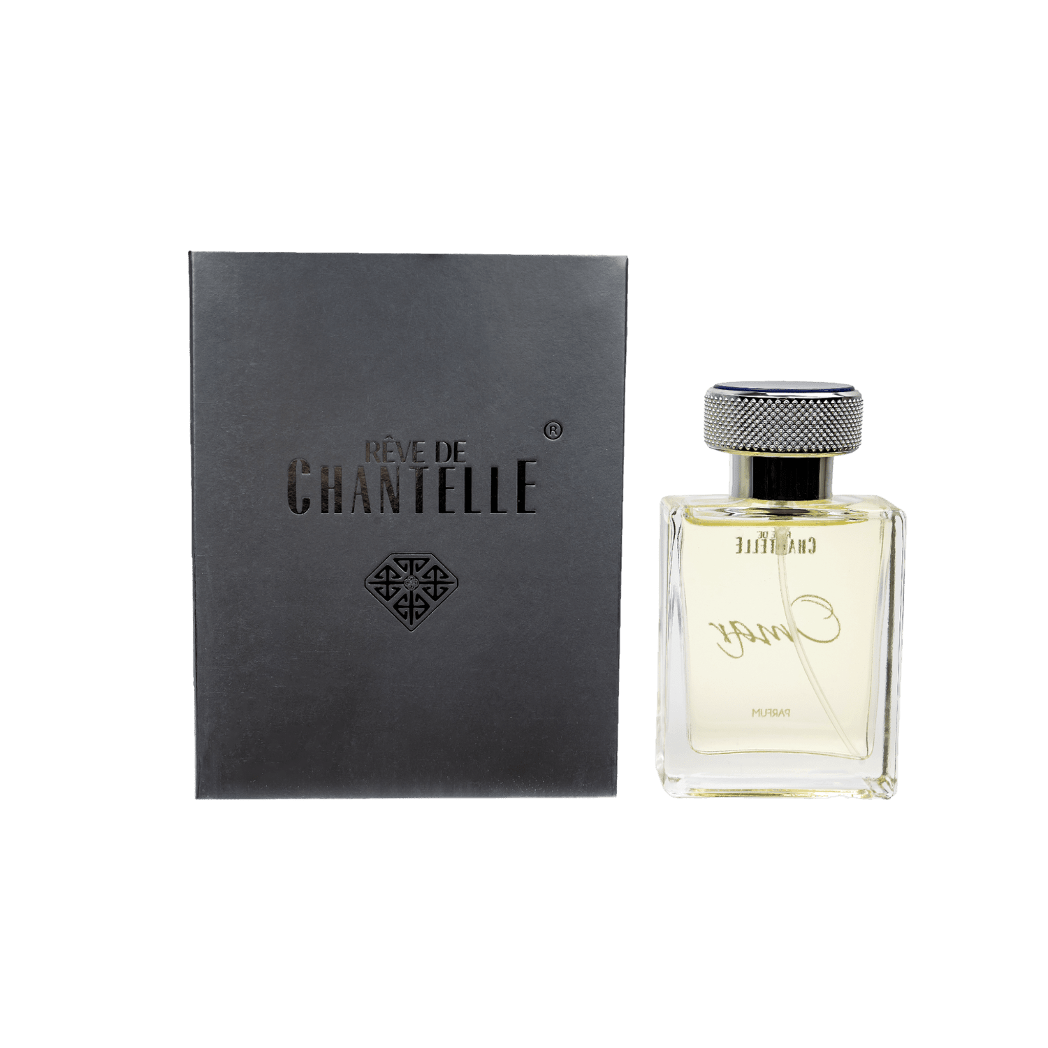 Omar perfume - bottle and box (back view)