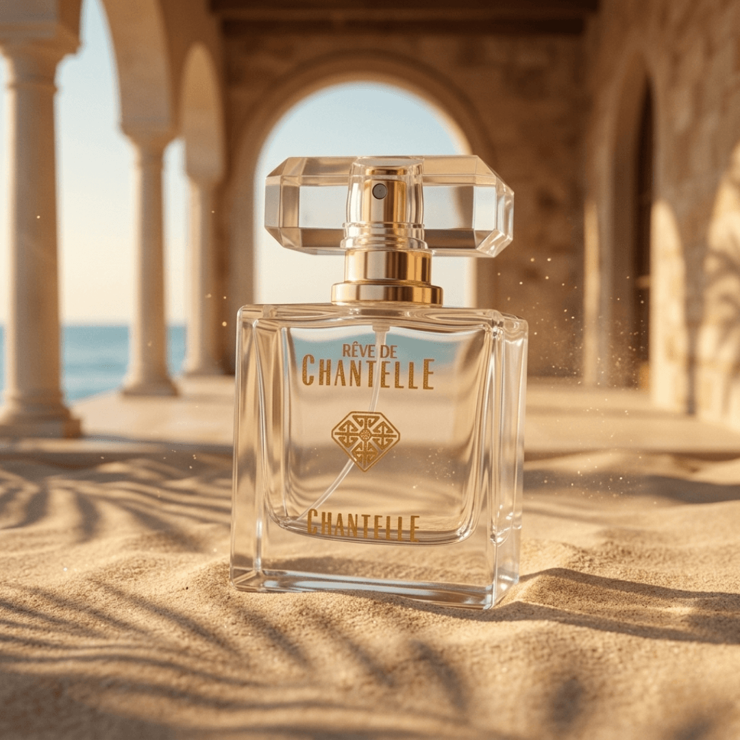 Chantelle perfume in the sand